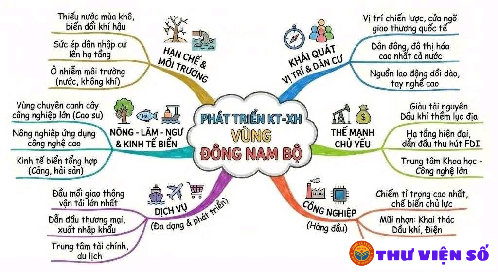 SƠ ĐỒ CÁC VÙNG KINH TẾ SAU SÁP NHẬP.