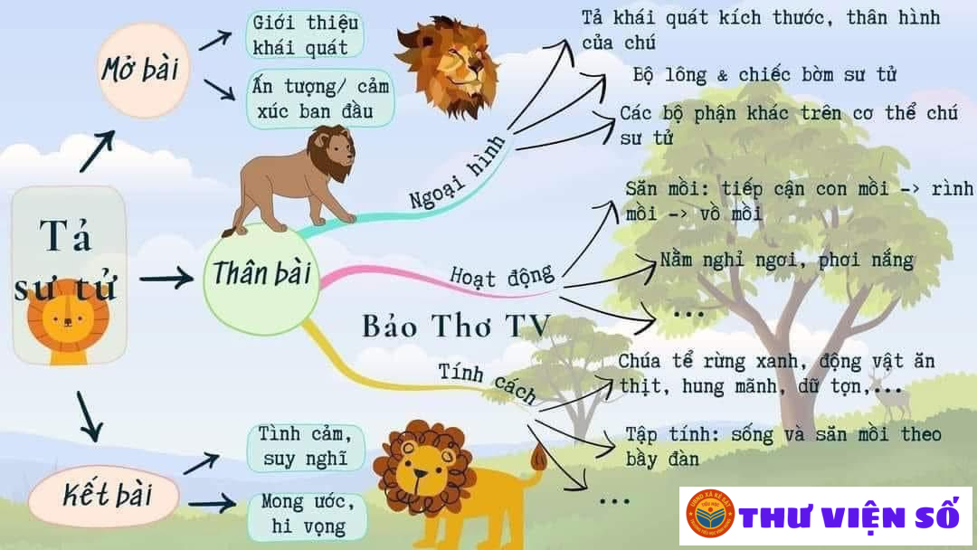 SƠ ĐỒ TƯ DUY TẢ CON VẬT